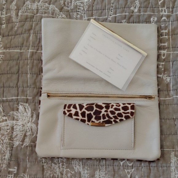 Vintage Wallet Giraff leather print - Picture 4 of 5